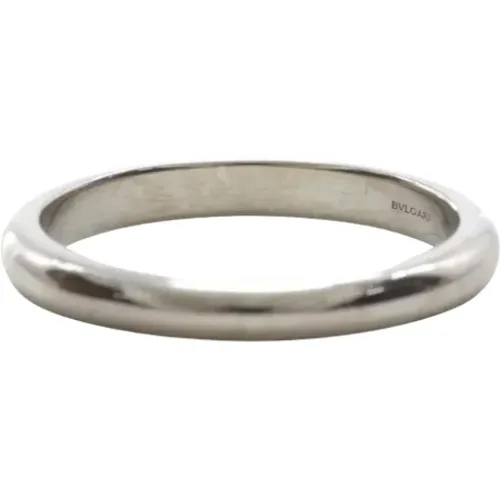 Pre-owned Platinum rings , female, Sizes: ONE SIZE - Bvlgari Vintage - Modalova