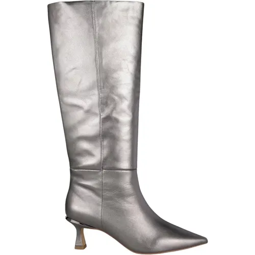 Pointed Toe Leather Ankle Boots , female, Sizes: 6 UK, 7 UK, 5 UK - Alma en Pena - Modalova