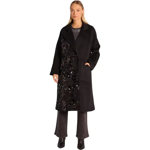 Long coat with beads , female, Sizes: L, M, S - Alma en Pena - Modalova