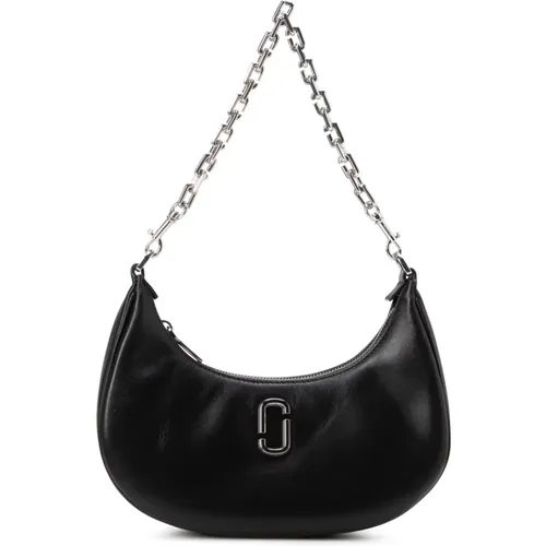 Elegante schwarze Lederhalbmond Tasche - Marc Jacobs - Modalova