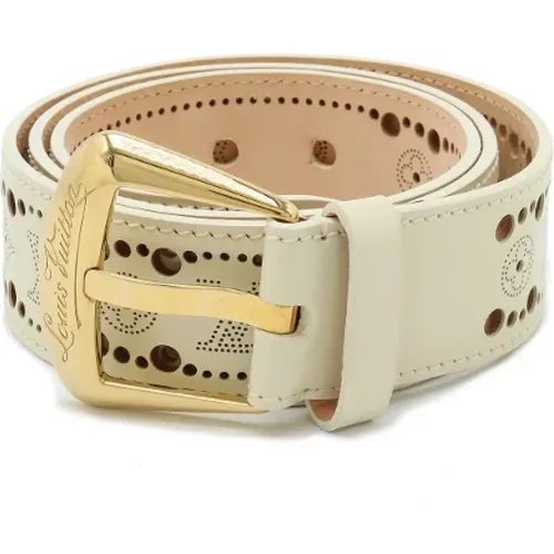 Pre-owned Leather belts , female, Sizes: ONE SIZE - Louis Vuitton Vintage - Modalova