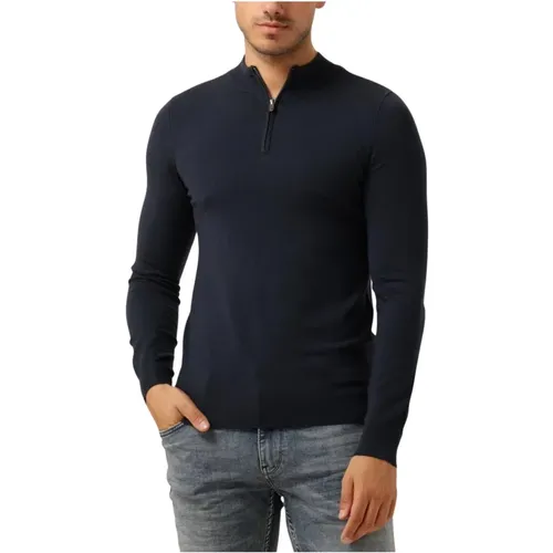 Essential Knit Halfzip Sweater , Herren, Größe: S - Pure Path - Modalova