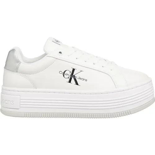 Plain Lace-Up Sneakers , female, Sizes: 4 UK, 6 UK, 7 UK, 3 UK, 5 UK - Calvin Klein Jeans - Modalova