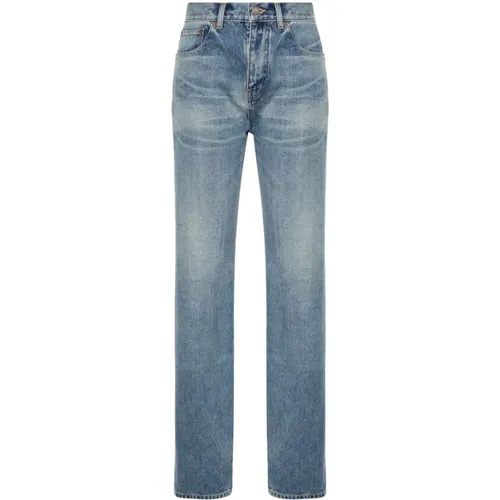 Straight Leg Denim Jeans - Saint Laurent - Modalova