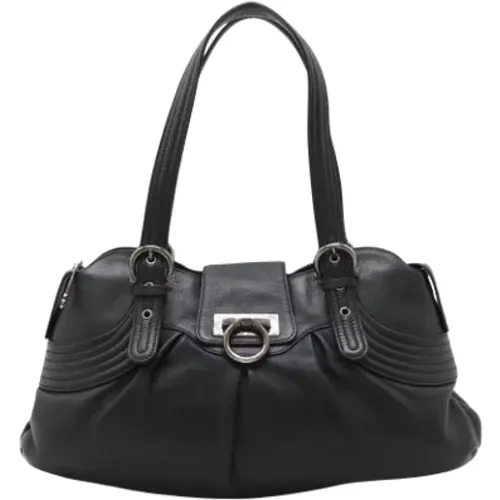 Pre-owned Leder Schultertasche , Damen, Größe: ONE Size - Salvatore Ferragamo Pre-owned - Modalova