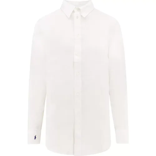 Linen Shirt Pointed Collar , female, Sizes: M, L, XL - Ralph Lauren - Modalova