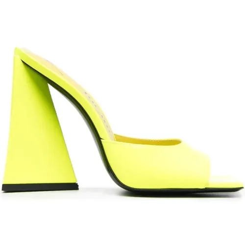 Gelbe High Heel Mules The Attico - The Attico - Modalova