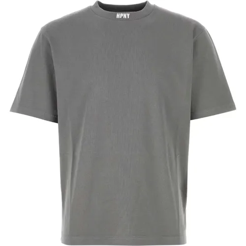 Oversize Graues Baumwoll-T-Shirt , Herren, Größe: 2XS - Heron Preston - Modalova