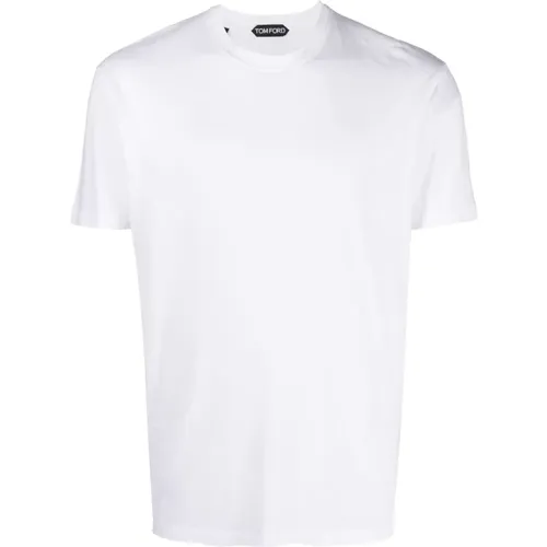 Weiße T-Shirt und Polo Kollektion , Herren, Größe: L - Tom Ford - Modalova