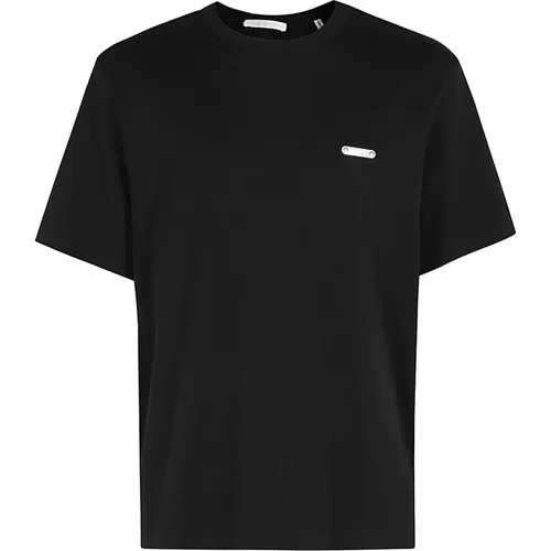 Metallic T-Shirt , Herren, Größe: M - Helmut Lang - Modalova