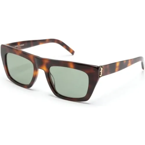 SL M131 003 Sonnenbrille,Schwarze Sonnenbrille, vielseitig und stilvoll - Saint Laurent - Modalova