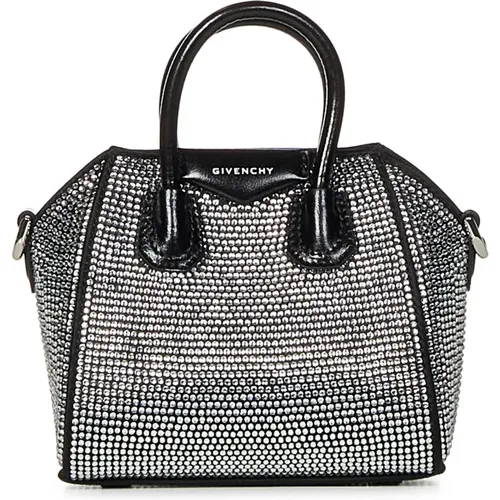 Satin Rhinestone Micro Handbag , female, Sizes: ONE SIZE - Givenchy - Modalova