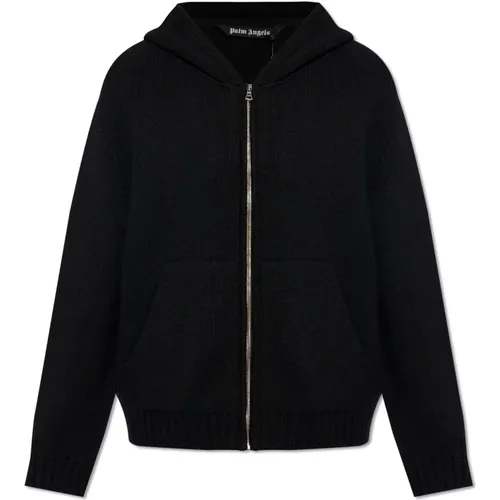 Wool hoodie , Herren, Größe: L - Palm Angels - Modalova