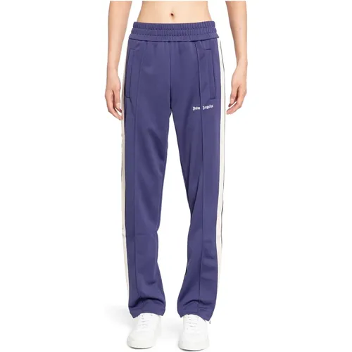 Logo Track Pants mit Seitenstreifen,Logo Track Pants Schwarz Streifen Regular - Palm Angels - Modalova