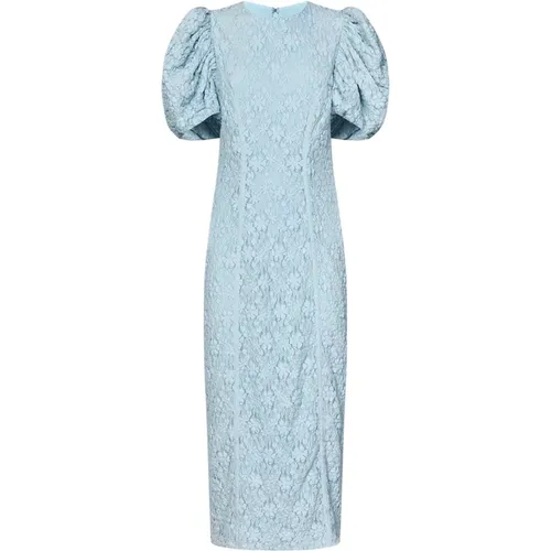 Sky- Floral Lace Midi Dress , female, Sizes: M - Rotate Birger Christensen - Modalova