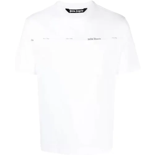 Sartorial Tape Pocket Tee , male, Sizes: L, M - Palm Angels - Modalova