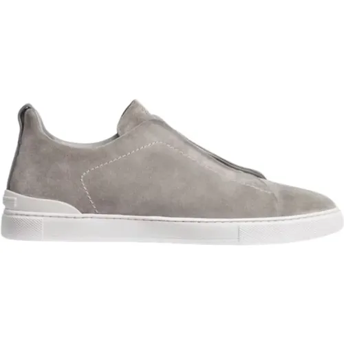 Elastic Cross Triple Stitch Sneakers , male, Sizes: 8 UK, 9 1/2 UK, 6 UK, 7 UK - Ermenegildo Zegna - Modalova