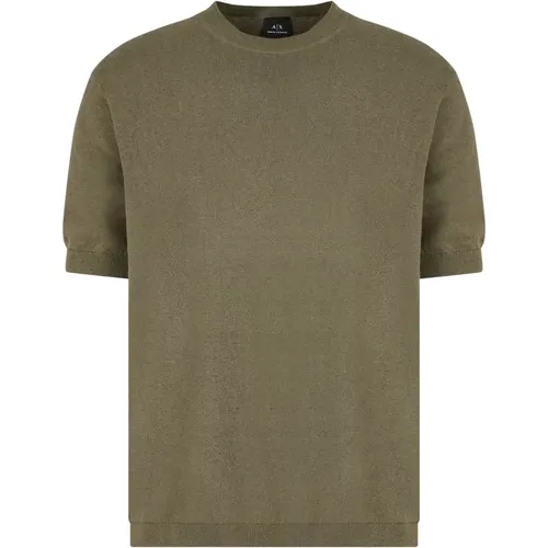 Strick T-Shirt , Herren, Größe: 2XL - Armani Exchange - Modalova