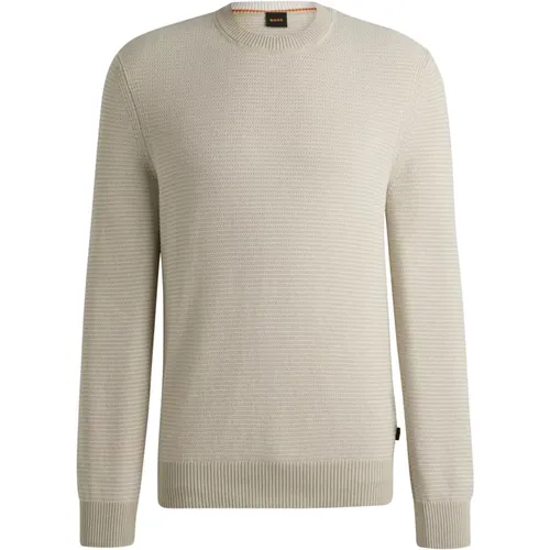 Stylischer Oranger Pullover , Herren, Größe: L - Boss Orange - Modalova