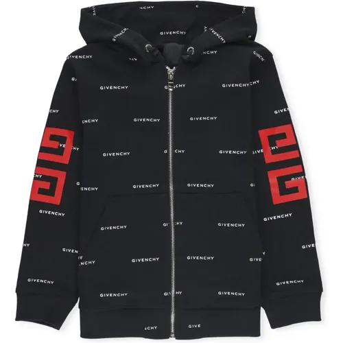 Sweatshirts,Schwarzer Pullover mit Logo-Print - Givenchy - Modalova