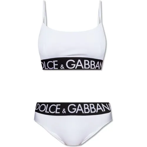 Zweiteiliger Badeanzug , Damen, Größe: 2XS - Dolce & Gabbana - Modalova