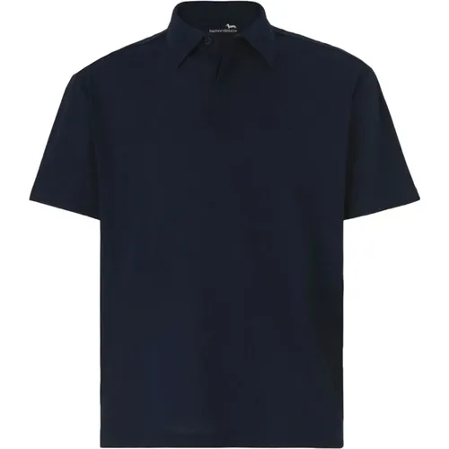 Blaues Poloshirt Klassischer Stil , Herren, Größe: 4XL - Harmont & Blaine - Modalova