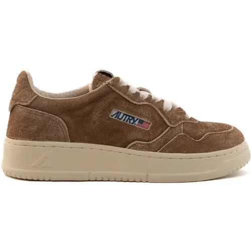 Brown Texas Medalist Low Suede Sneakers , female, Sizes: 8 UK - Autry - Modalova