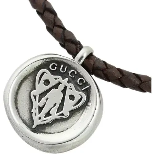 Pre-owned Metal necklaces , female, Sizes: ONE SIZE - Gucci Vintage - Modalova