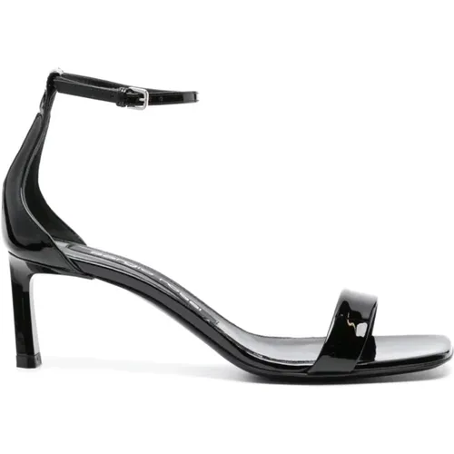 Patent Leather Ankle Strap Sandals , female, Sizes: 3 1/2 UK, 7 UK, 4 1/2 UK, 5 UK, 6 UK, 5 1/2 UK - Sergio Rossi - Modalova