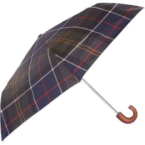 Tartan Mini Regenschirm Zubehör , Herren, Größe: ONE Size - Barbour - Modalova