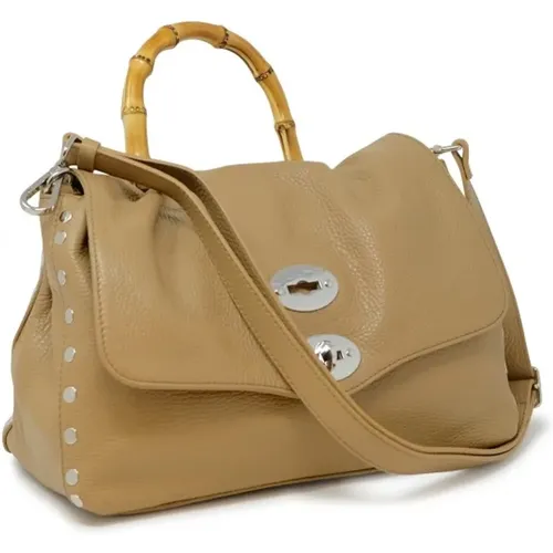 Brown Shoulder Bag Postina Daily Handbag , female, Sizes: ONE SIZE - Zanellato - Modalova