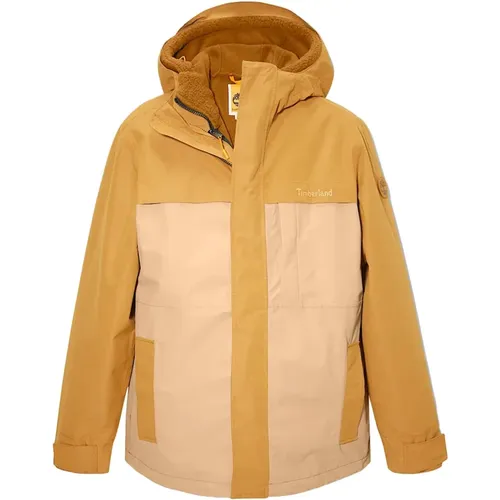 In 1 Gelbe Herrenjacke , Herren, Größe: S - Timberland - Modalova