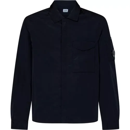 Coats with Full Zip Closure , male, Sizes: S - C.P. Company - Modalova