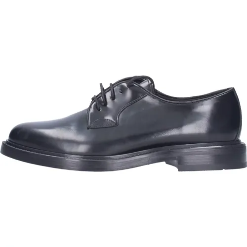 Elegante Derby-Schuhe aus gebürstetem Kalbsleder , Herren, Größe: 43 EU - Antica Cuoieria - Modalova