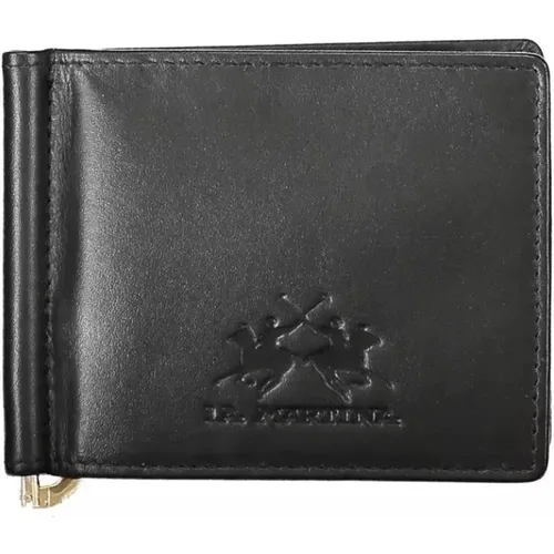 Elegant Leather Wallet with Money Clip , male, Sizes: ONE SIZE - LA MARTINA - Modalova