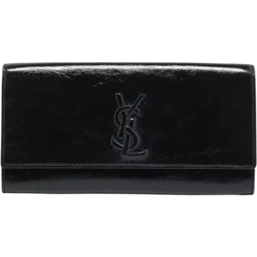 Pre-owned Leather clutches , female, Sizes: ONE SIZE - Yves Saint Laurent Vintage - Modalova