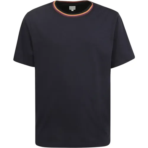 Paul Smith T-shirt with stripe , male, Sizes: XL, M, S, L - PS By Paul Smith - Modalova