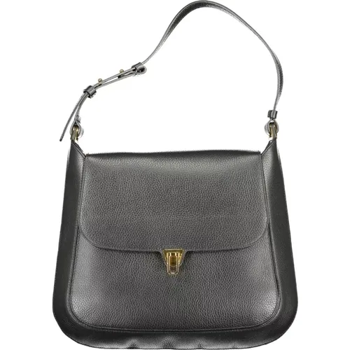 Elegant Leather Shoulder Bag with Twist Lock , female, Sizes: ONE SIZE - Coccinelle - Modalova