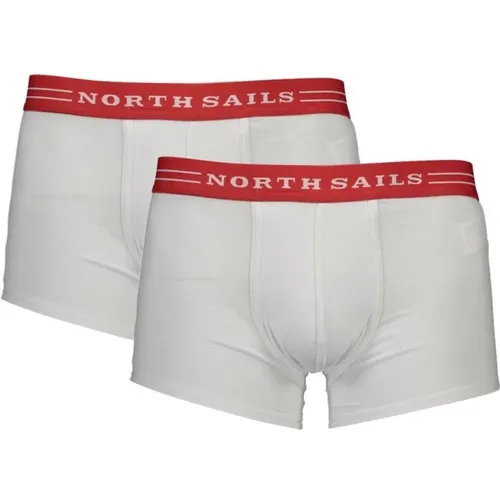 Boxershorts mit Kontrastierendem Bund Bi-Pack , Herren, Größe: S - North Sails - Modalova