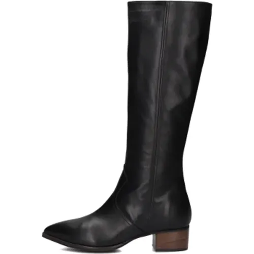 Schwarze Wildleder Stiefel , Damen, Größe: 38 EU - Notre-v - Modalova