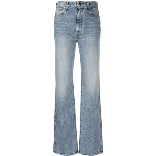 Vintage High-Rise Straight-Leg Jeans , female, Sizes: W28, W25, W27, W26, W29 - Khaite - Modalova