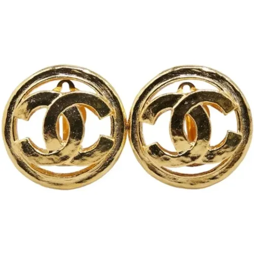 Pre-owned Metal earrings , female, Sizes: ONE SIZE - Chanel Vintage - Modalova