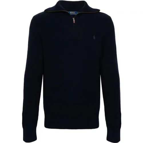 Blauer Woll Baumwoll Casual Pullover - Polo Ralph Lauren - Modalova