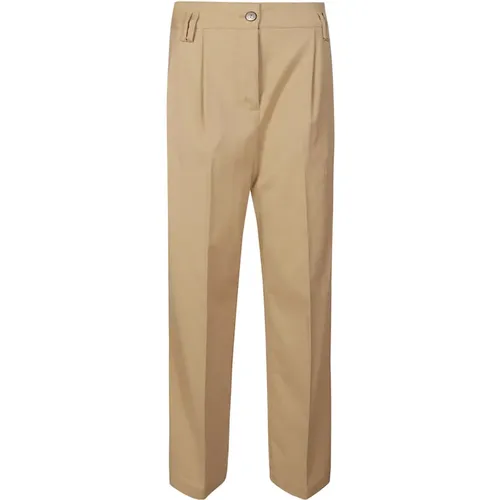 Naturwolle Crepe Hose , Damen, Größe: XS - Momoni - Modalova