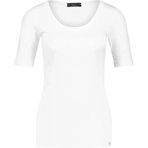 Elastisches Baumwoll-Jersey Shirt , Damen, Größe: 2XL - Marc Cain - Modalova