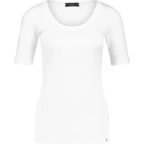 Elastisches Baumwoll-Jersey Shirt , Damen, Größe: L - Marc Cain - Modalova