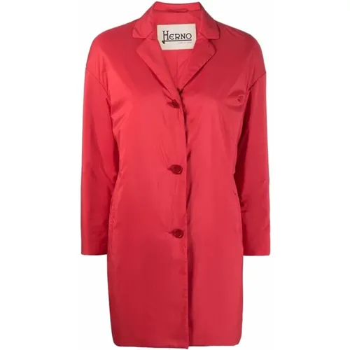 Single-Breasted Jacket , female, Sizes: XS - Herno - Modalova