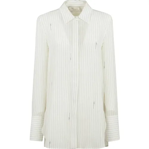 Striped Shirt , female, Sizes: S - Blumarine - Modalova