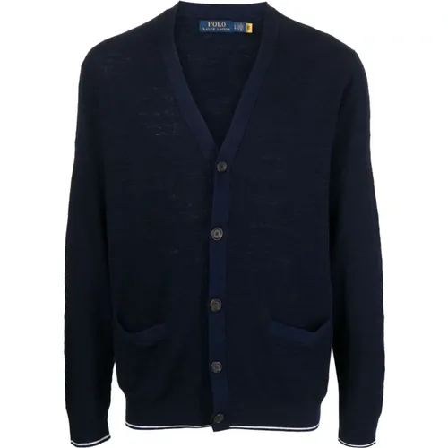 Long sleeve cardigan , male, Sizes: L, M - Polo Ralph Lauren - Modalova