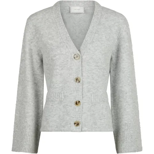 Pixie Knit Cardigan - Light Grey , female, Sizes: L - NEO NOIR - Modalova